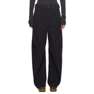 Lemaire dark green twisted trousers